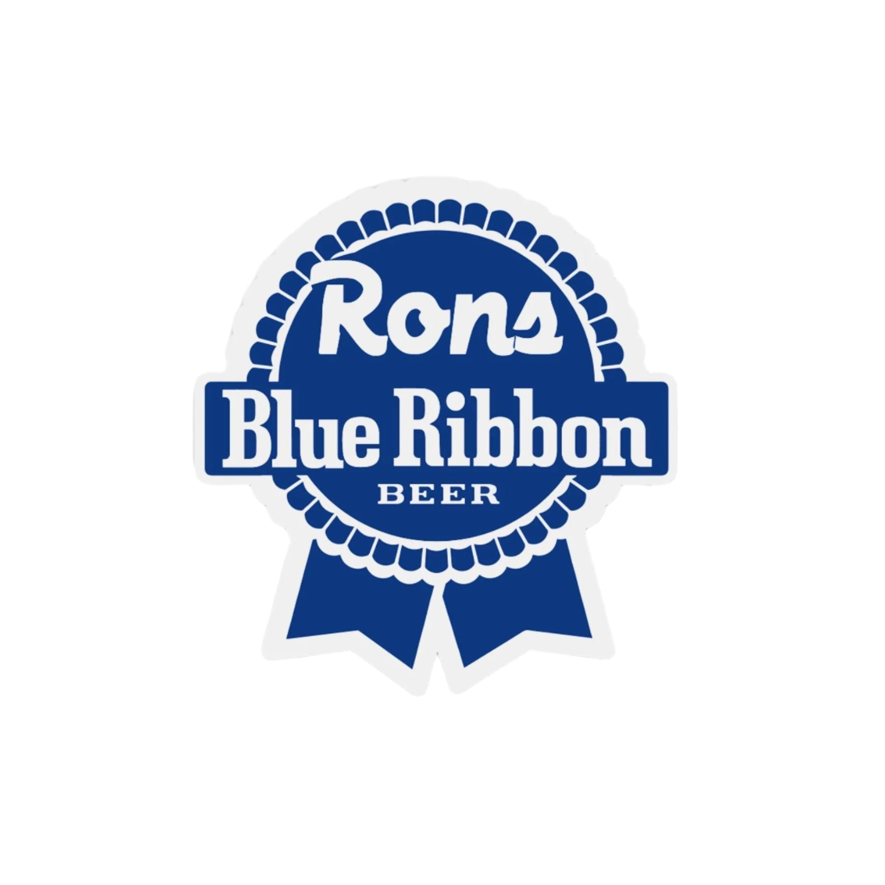 Ron's Blue Ribbon Sticker