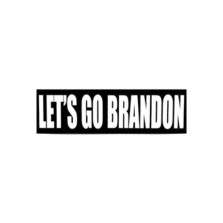 RonnieMac Let's Go Brandon Dirt Bike Bumper Sticker - Black